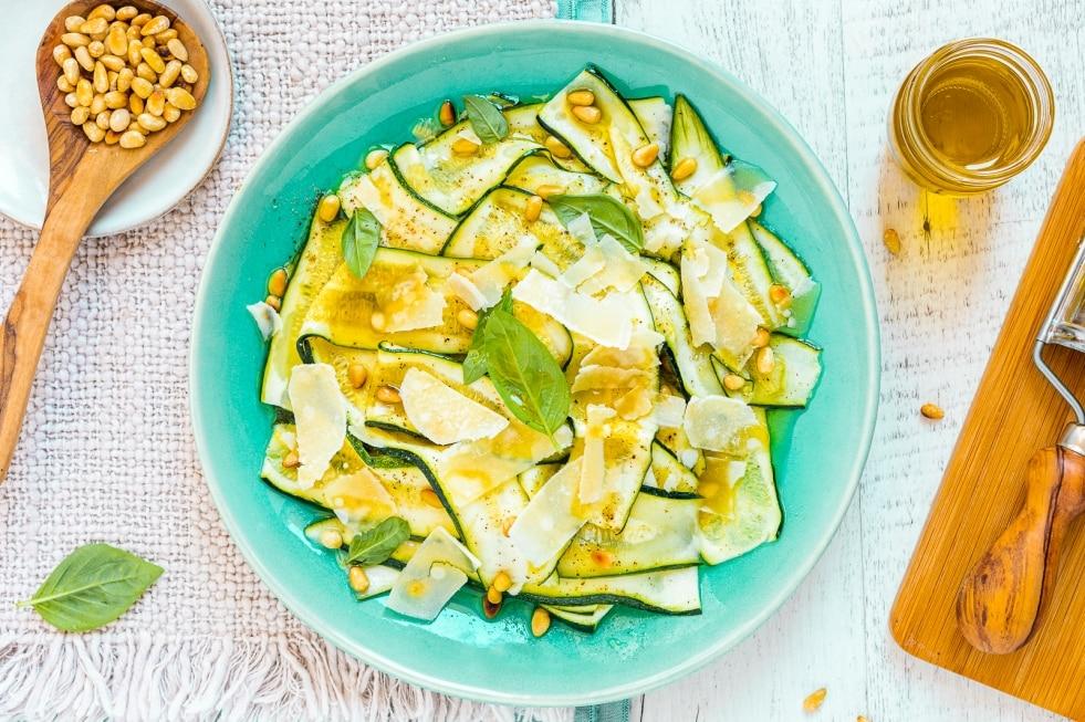 Carpaccio de courgettes
