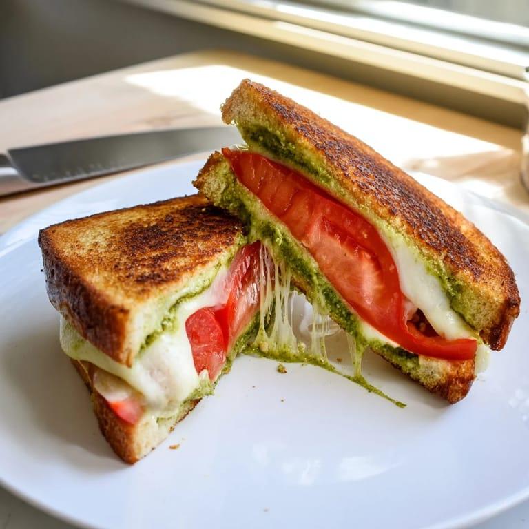 Grilled cheese tomate mozzarella