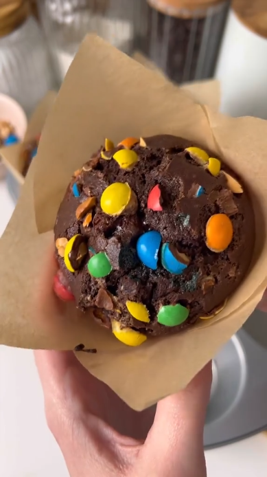 Muffin au M&M's