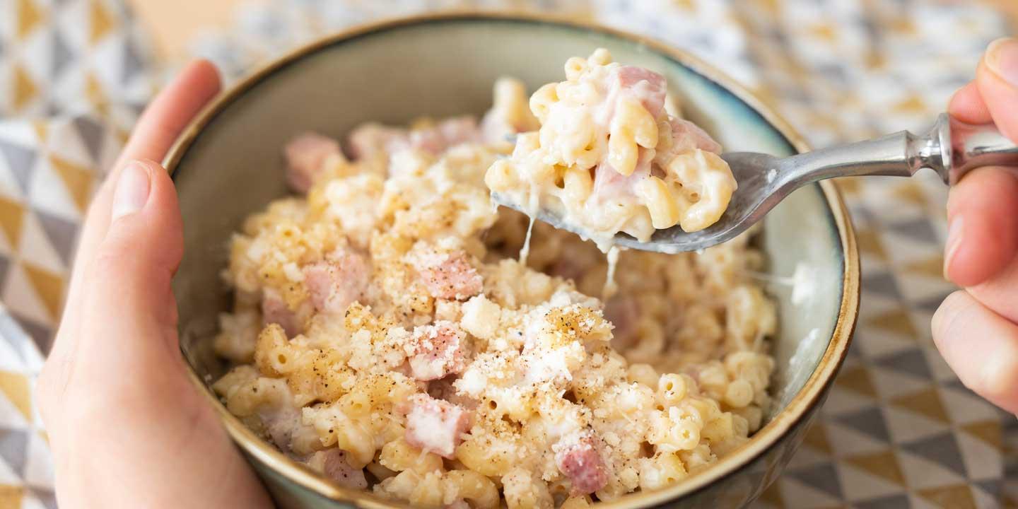 Pâtes au jambon