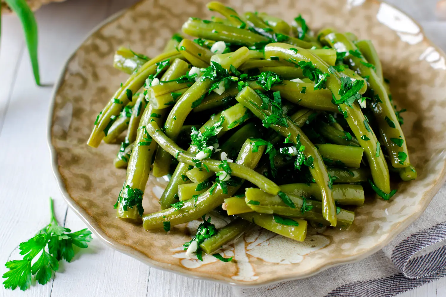 Salade de haricots verts